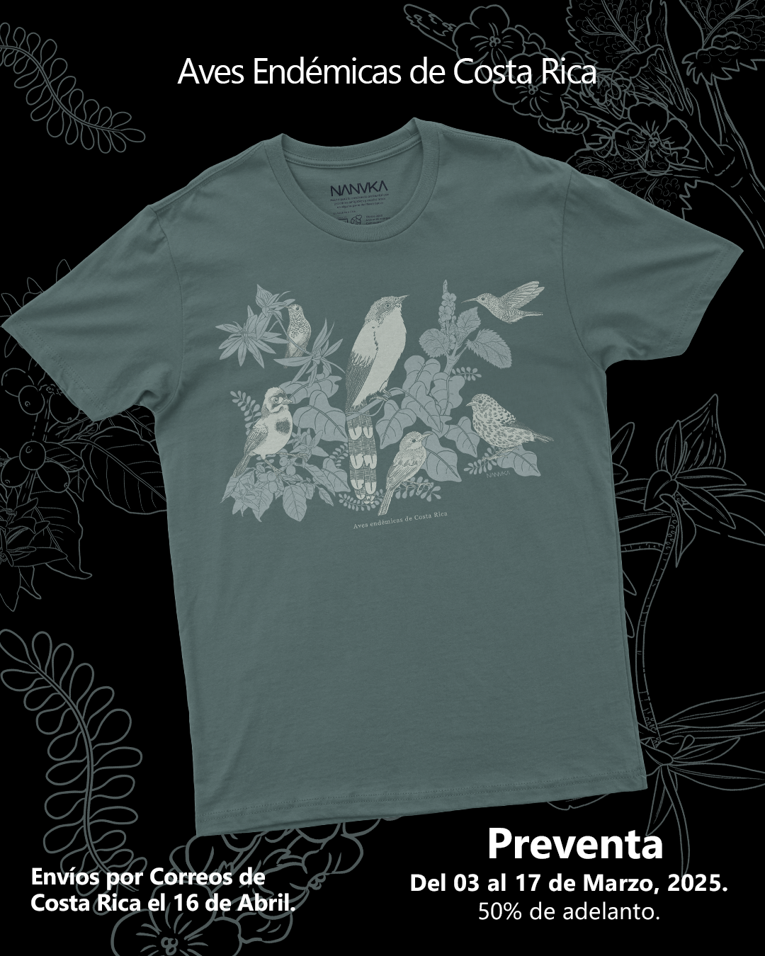 Aves Endémicas de Costa Rica - Camiseta