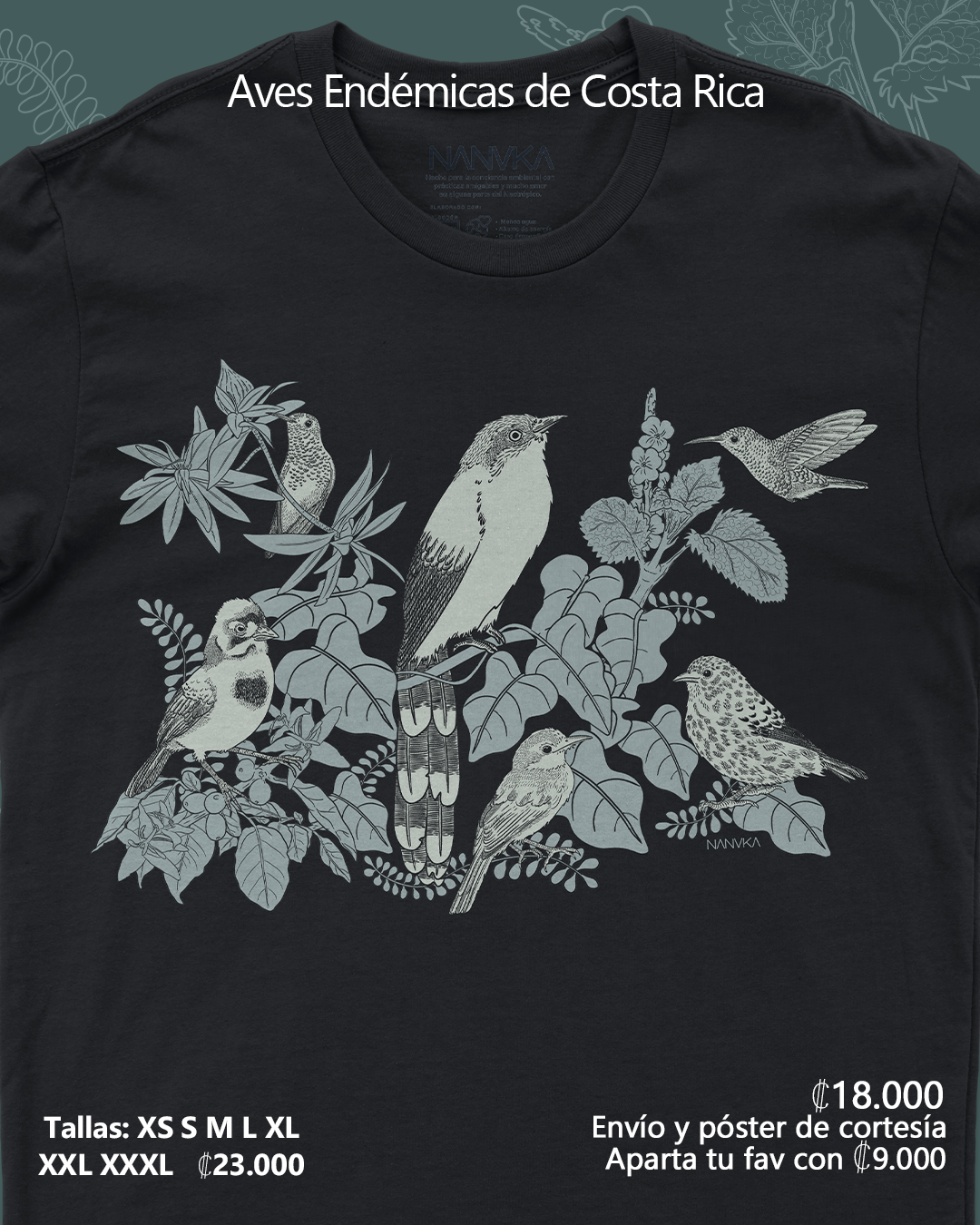 Aves Endémicas de Costa Rica - Camiseta
